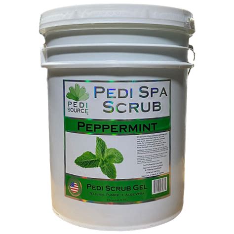 Pedi Scrub 5 Gallon Bucket Peppermint Pedisource Nail Supply