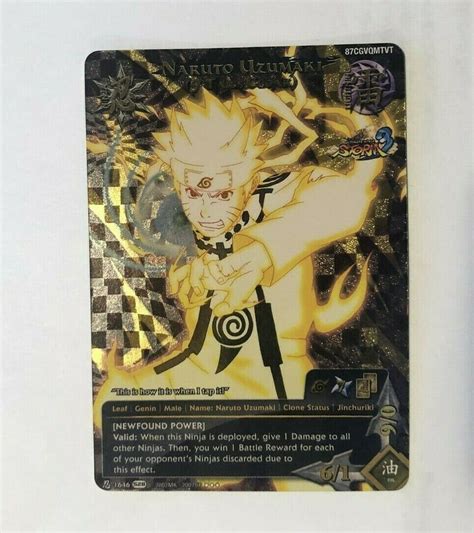 Mavin Naruto Tcg Naruto Uzumaki 9 Tails Cloak N 1646 Super Rare