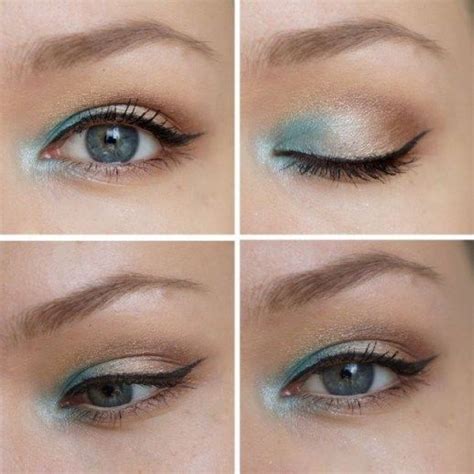 Tutoriales Para Maquillaje De Ojo Para Color Azules Soy Moda Maquillage Yeux Bleus