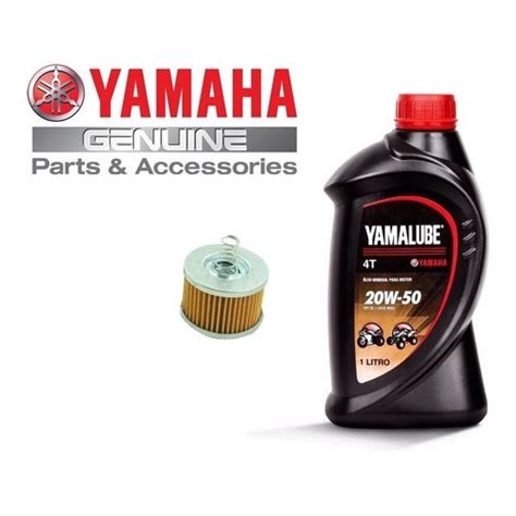 Kit Troca De Oleo Yamalube E Filtro Ybr Factor Fazer Crosser 150 20w50