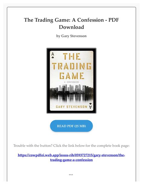 Epub The Trading Game A Confession By Gary Stevenson By Blockvdu Issuu