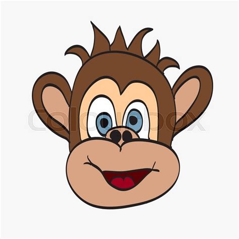 Illustration Of Cartoon Monkey Stock Vector Colourbox