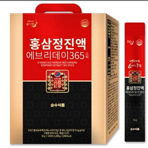 Korea Year Old Korean Red Ginseng Concentrate Everyday Red