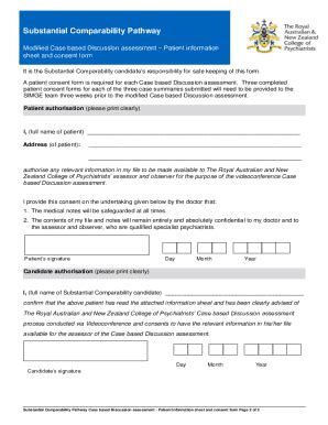 Fillable Online Modified Case Based Discussion Assessmentpatient