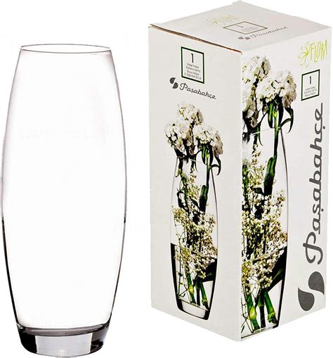 Pasabahce Clear Glass Flower Vase Botanica Vase Cylindrical Decorative