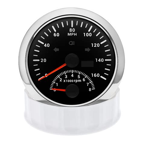 85mm GPS Speedometer Gauge 0 160MPH With Tachometer 8000RPM For Car