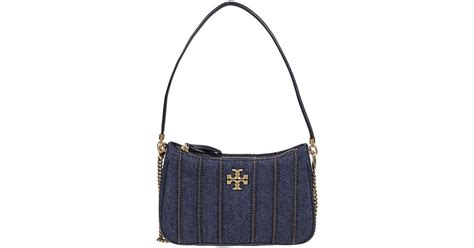 Tory Burch Kira Denim Mini Bag in Blue | Lyst