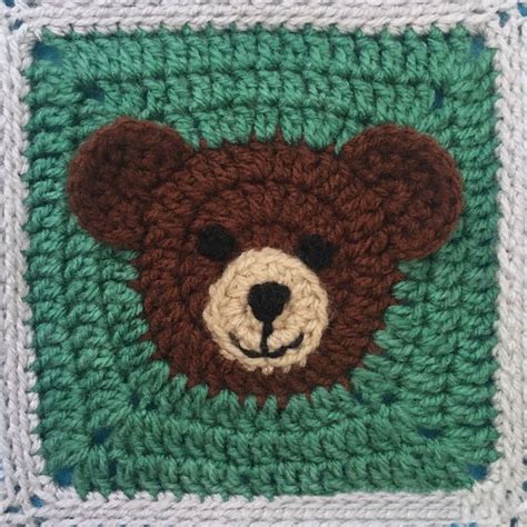 Bear Granny Square Crochet Pattern Inspire Uplift