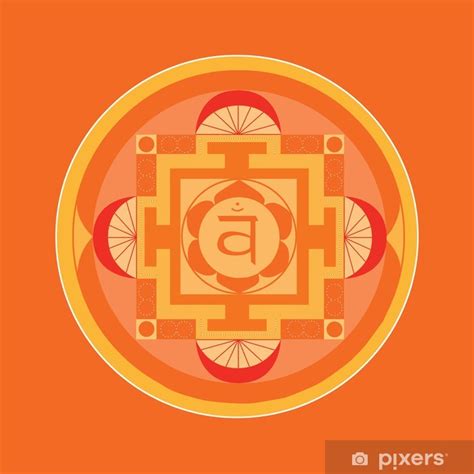 Plakat Sakral Chakra Mandala PIXERS NO