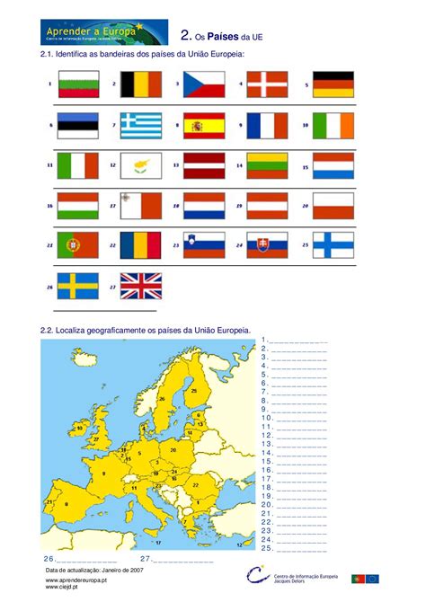 Ficha Trabalho Países Da Ue By Mil Folhas Issuu