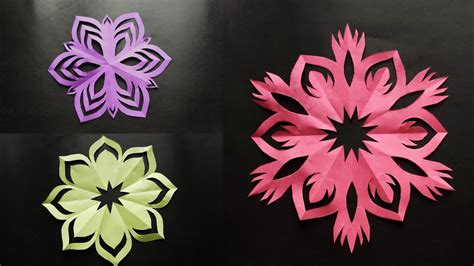 How To Make Easy 6 Petal Paper Flowers DIY A Very Simple YouTube