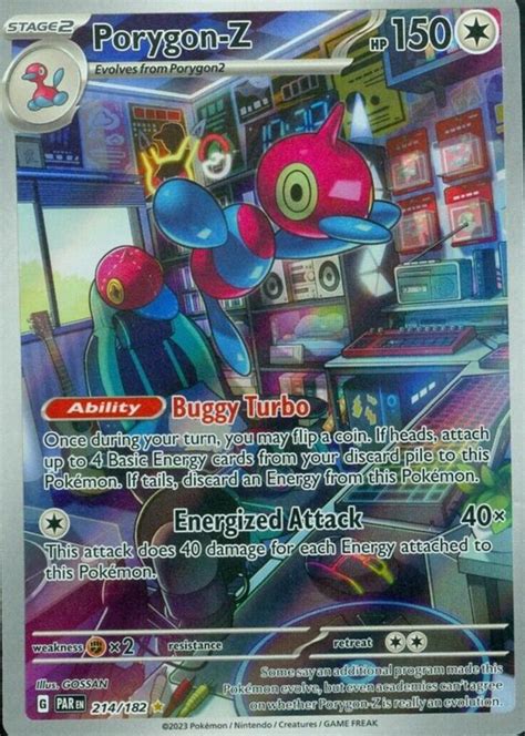 Porygon Z Scarlet Violet Paradox Rift Illustration