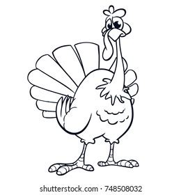 4,886 Cartoon Turkey Black White Images, Stock Photos & Vectors | Shutterstock