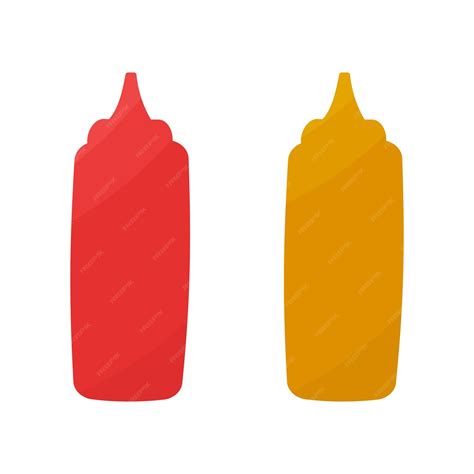 Premium Vector Ketchup Mustard Sauce Seasoning Tasty Element Icon