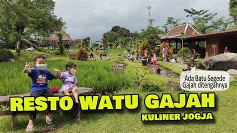 Resto Watu Gajah Kuliner Yogyakarta Nuansa Tradisional Youtube