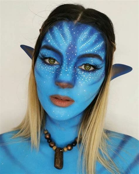 35+ Horrifying Halloween Makeup Ideas for Women | Avatar makeup ...