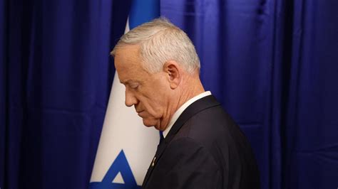 Dimite El Ministro Del Gabinete De Guerra Israel Benny Gantz Por La