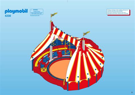 Mode Demploi Playmobil Set 4230 Circus Grand Chapiteau De Cirque