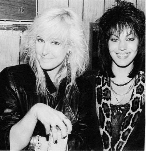 Lita And Joan In Their Last Photo Together At A Lita Ford Twisted Sister Show In 1984 Joan