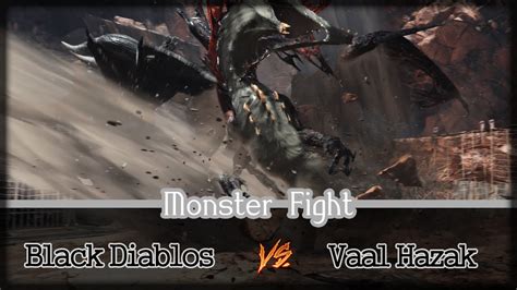 Mhw Black Diablos Vs Vaal Hazak K Turfwar Youtube