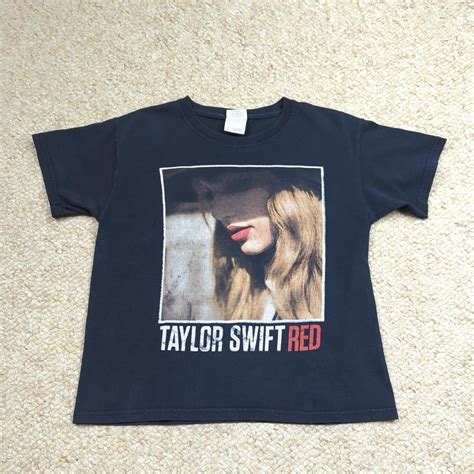 Taylor Swift Red Tour 2013 shirt Black Youth size... - Depop