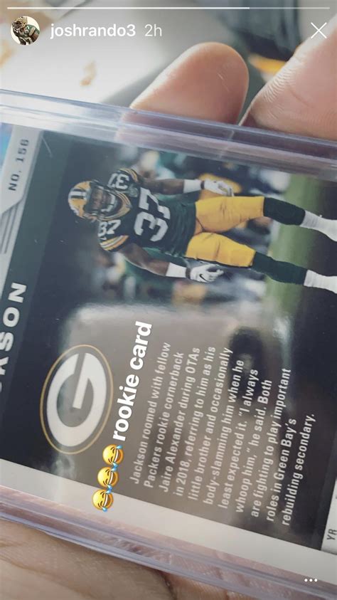 Josh Jackson's Rookie Card 😂 : r/GreenBayPackers