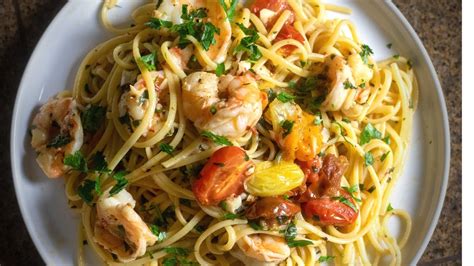 Spicy Shrimp Linguine Recipe Easy Pasta Recipe Youtube