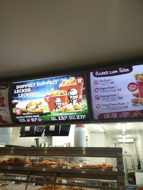 Menu At Kentucky Fried Chicken Fast Food Ingolstadt