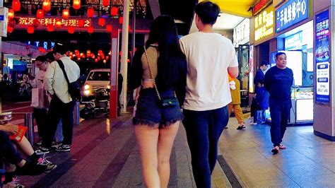 4k街拍深圳l，欣赏步行街靓丽的街景 Nightlife Walk Shenzhen China Dongmen Street Youtube