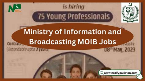 Ministry Of Information And Broadcasting Moib Jobs Notify Pakistan