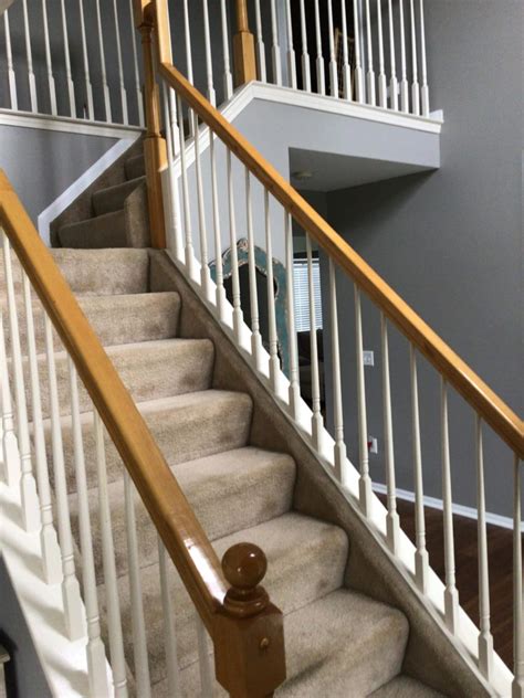 Java Gel Stain Stair Railing Update General Finishes Design Center