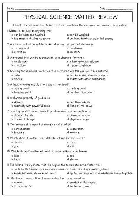 Fun States Of Matter Worksheets Pdf For Free At Artofit