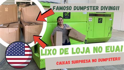 Caixa Surpresa No Mega Dumpster Diving Lixo De Loja Nos Eua Achei