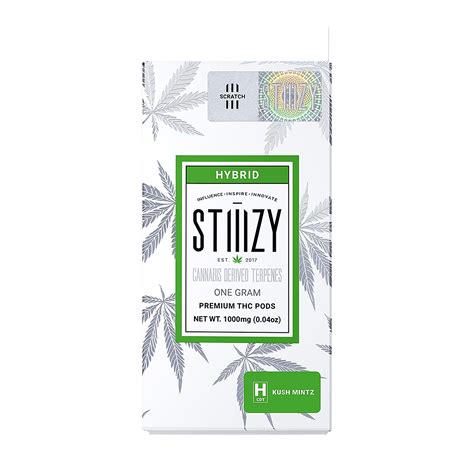 Stiiizy Kush Mintz Cannabis Derived Terpenes Pod 1g Leafly