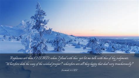 Jeremiah Kjv Desktop Wallpaper Righteous Art Thou O Lord When