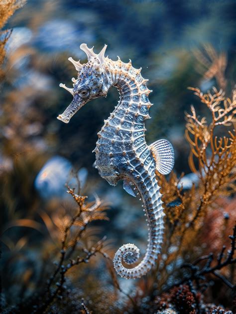 ai generated seahorse fish royalty  stock illustration