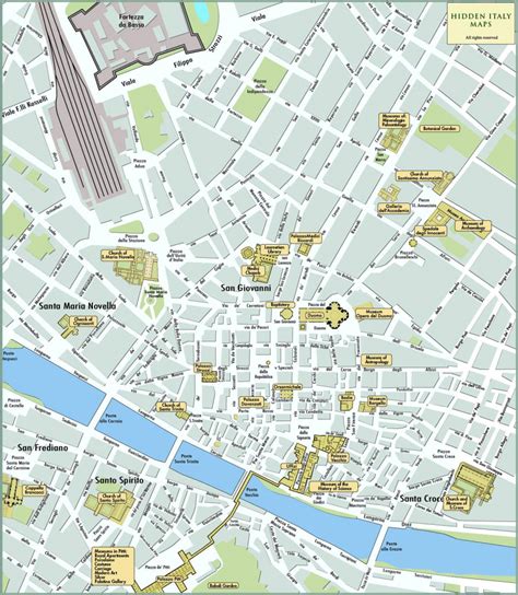 Florence Map - Detailed City And Metro Maps Of Florence For Download in ...