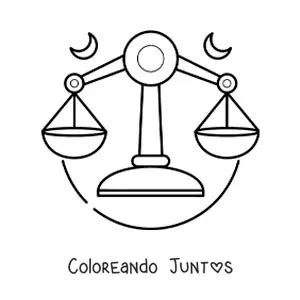 Dibujos Del Signo Libra Para Colorear Gratis Coloreando Juntos