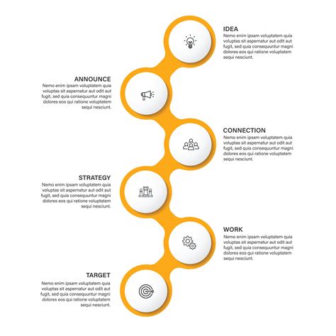 Steps Business Data Visualization Timeline Process Infographic Template