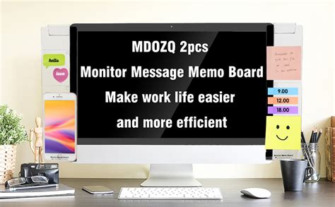 Amazon Office Desk Accessories 2pcs Computer Monitor Memo Board