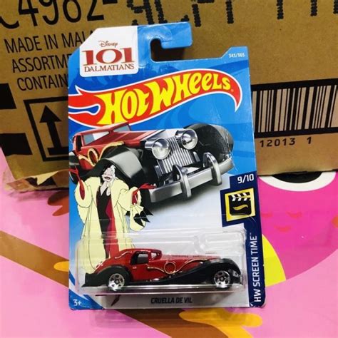 Hot Wheels Cruella De Vil HW Screen Time 101 Dalmations Lazada