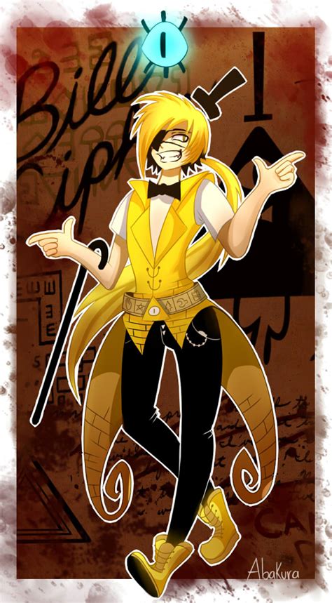 Bill Cipher Human By Abakura On Deviantart