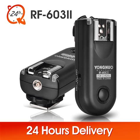 Yongnuo Flash Trigger RF 603II C RF603c c1 c3 ii RF 603 2 Transceivers For Canon 5dII 1D 6D 7D ...