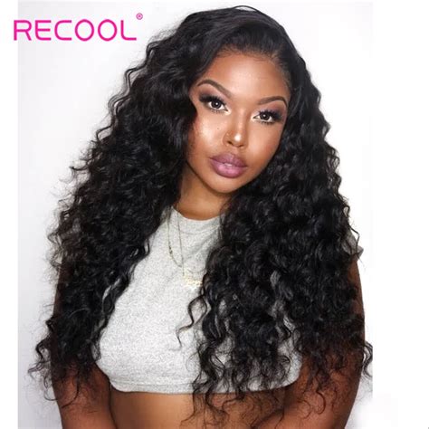 Aliexpress Buy Recool Brazilian Loose Deep Wave Wig Lace