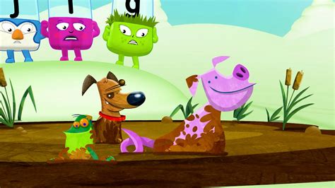 Alphablocks - Series 3: 7. Frog on a Dog - Signed - BBC iPlayer