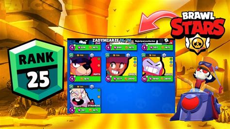 Wbi Em Wszystkie Postacie Na Minimum Rang W Brawl Stars Youtube