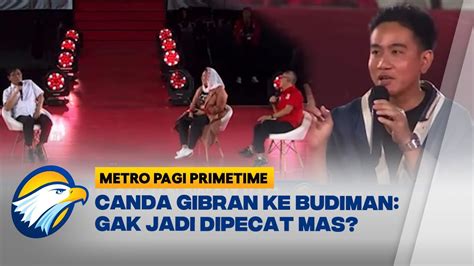 Canda Gibran Ke Budiman Gak Jadi Dipecat Mas YouTube