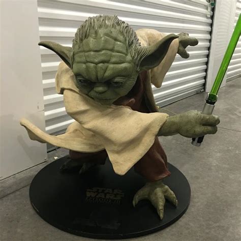 Best Star Wars Life Sized Yoda Display Statue Pepsi Promo Episode 3 For