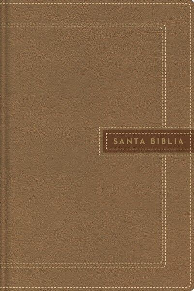 Biblia Letra Grande NBLA Tamaño Manual i piel Beige Nueva Biblia de