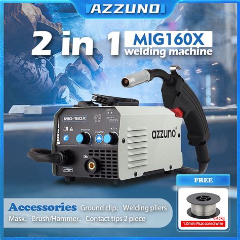 Azzuno Mig Welding Machine Inverter V Gasless Mig X Arc Welding